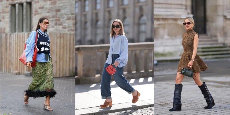 Zapatos de tacón de los 70 para llevar con jeans, faldas y vestidos en verano 2026