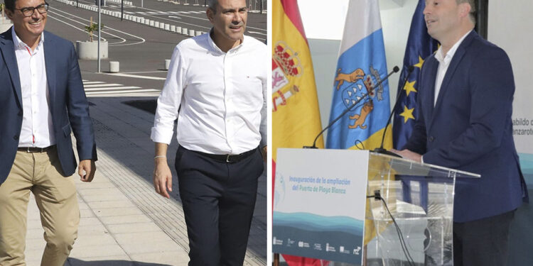 Betancort reivindica su gestión para llevar cruceros boutique a Playa Blanca y Noda le acusa de apropiarse del impulso de Yaiza