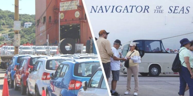 Puerto de Mazatlán va viento en popa en cruceros, pero movimiento de autos cae 15%