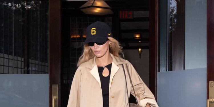 Bella Hadid Microdoses Fall Fashion in Knee Socks and Suede