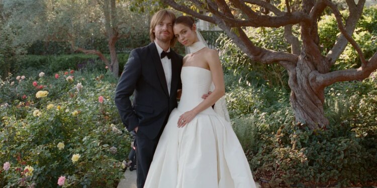 Inside Finneas and Claudia Sulewski’s Romantic Garden Wedding in Montecito