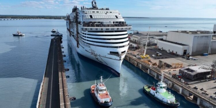 MSC Cruceros bota el 'MSC World Atlantic', su nuevo buque insignia para el mercado estadounidense