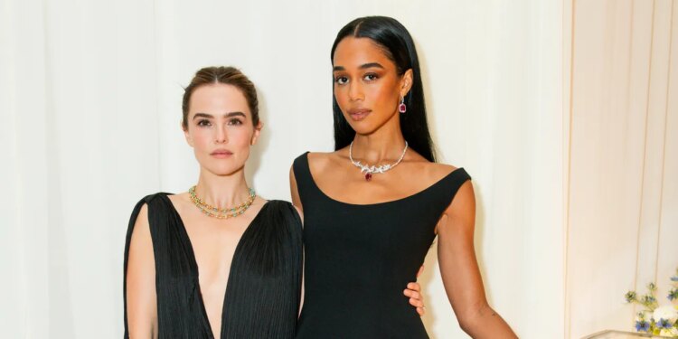 Laura Harrier and Zoey Deutch Brought Black-Tie Glamour to Tiffany & Co.’s South Coast Plaza Unveiling