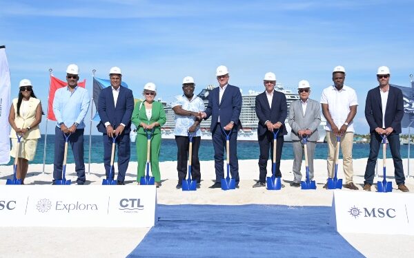 Bahamas: MSC Cruises instala primera piedra de nuevo resort Sandy Cay