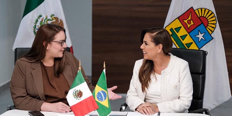 Mara Lezama busca recuperar el turismo brasileño y abrir nuevas rutas aéreas hacia Cancún