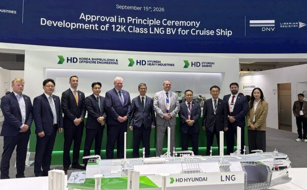 DNV adjudica AiP a HD Hyundai Heavy Industries para buque de suministro de GNL de 12.000 m3 para cruceros