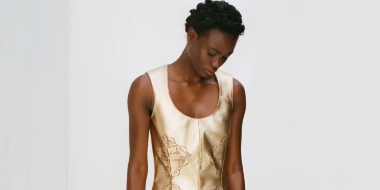 For Joshua Ewusie, Faux Flowers and Leather Lace Explore the Politics of Taste