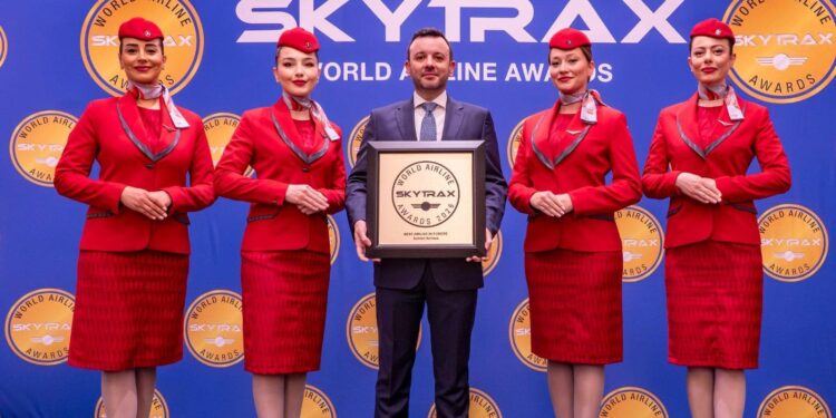 Turkish Airlines recibe el premio a la mejor aerolínea de Europa por undécima vez