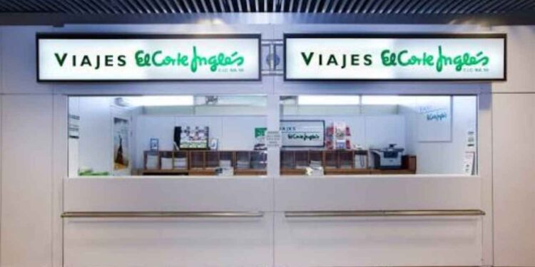 Oficina de Viajes El Corte Inglés utilizada para reservar hoteles y viajes