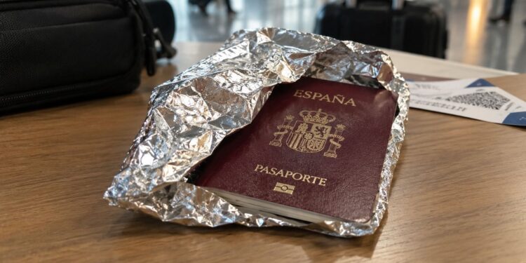 pasaportes papel aluminio