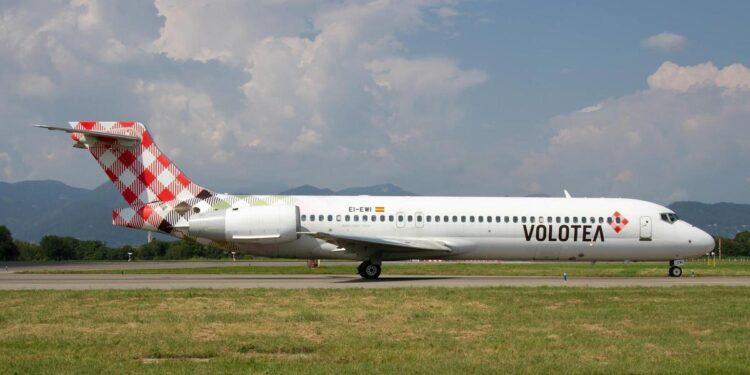 Un avión de Volotea.