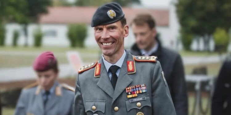 El inspector del Ejército alemán, Christian Freuding. Foto: Bundeswehr