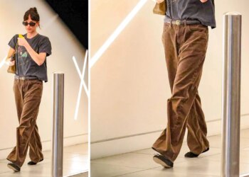 Dakota Johnson lleva los pantalones cafés más elegantes del otoño 2026 y sí, son de pana