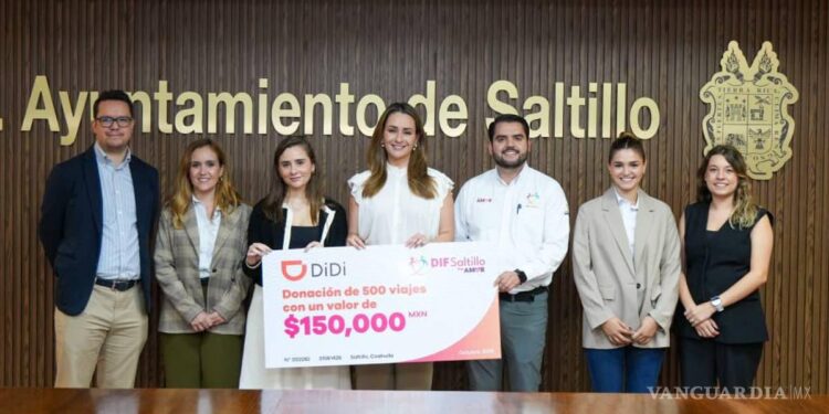 Donará DiDi 500 viajes gratuitos para beneficiarios del DIF Saltillo