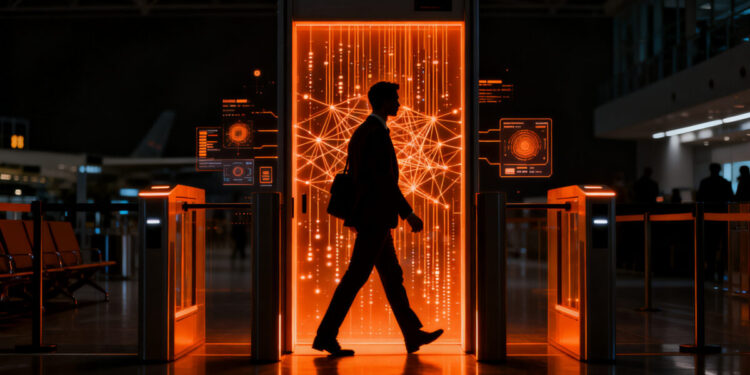 Viajes sin pasaporte mediante biometría e inteligencia artificial, transformando la industria turística y las startups travel tech.
