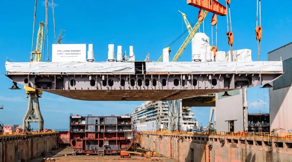 Fincantieri Ancona coloca la quilla del segundo crucero de ultralujo para Four Seasons Yachts