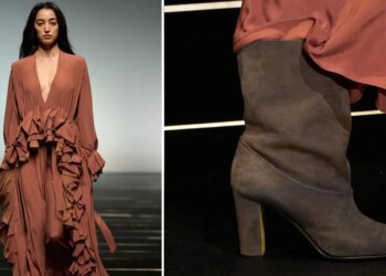Cómo llevar botas de ante color café con vestidos en tendencia de otoño 2026