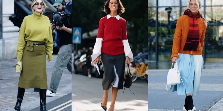 Cómo llevar suéteres de colores calientitos en otoño 2026, según el street style