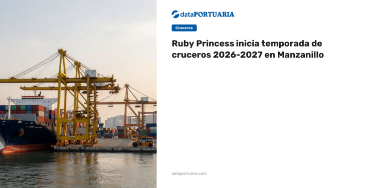 Ruby Princess inicia temporada de cruceros 2026-2027 en Manzanillo — DataPortuaria