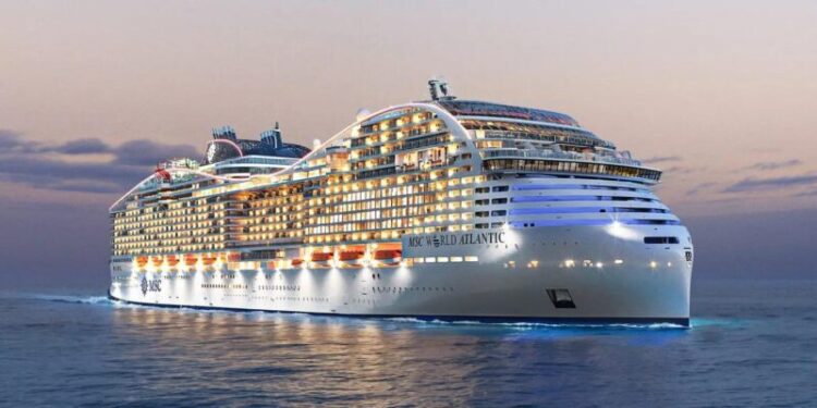 MSC World Atlantic toca el agua ⋆ Noticias de Cruceros