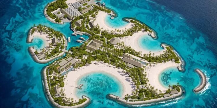 MSC construye una isla en el Caribe para recreo de sus clientes