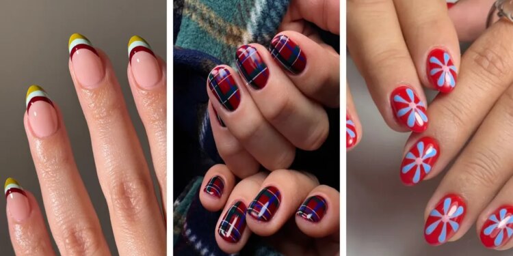 Diseños de uñas tricolor para probar en otoño 2026