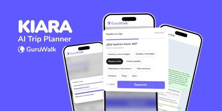 GuruWalk lanza Kiara, un planificador de viajes con IA que adapta los itinerarios en tiempo real