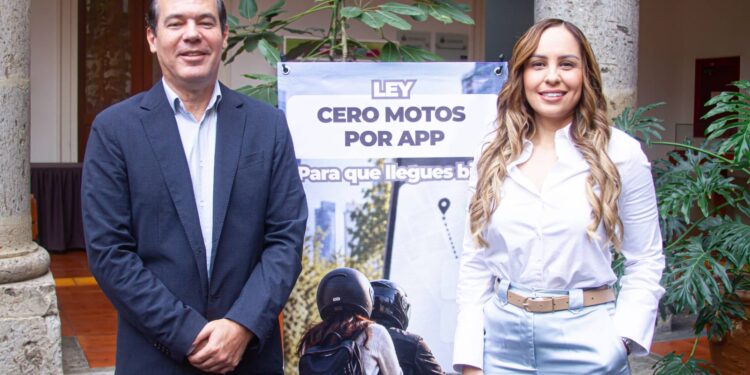 Proponen multas de 70 mil pesos a apps por viajes en moto en Jalisco