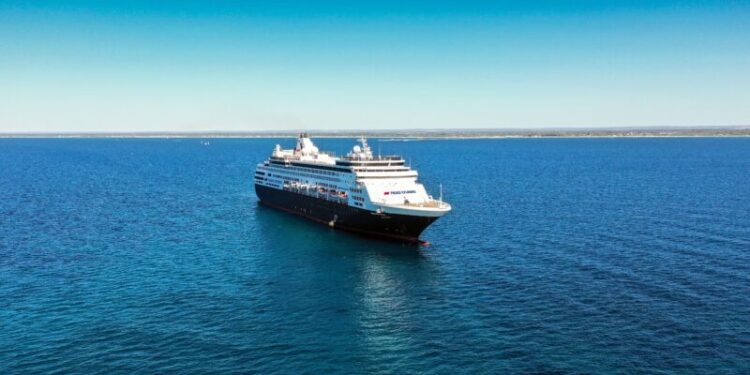 Susi Erdmann a bordo del VASCO DA GAMA