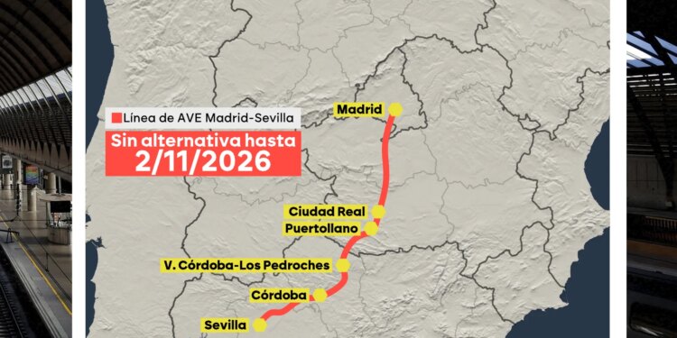 Coche, autobús o avión: llega el puente de Todos los Santos y estas son las alternativas para viajar a Andalucía tras el accidente