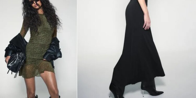 3 vestidos de Stradivarius que son tendencia para llevar con botas en otoño 2026